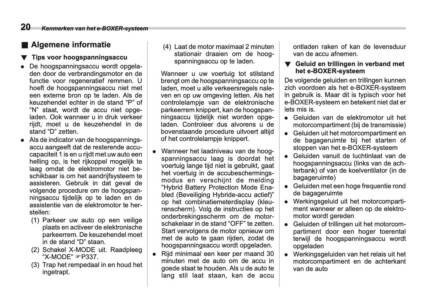 2024 Subaru Crosstrek e-BOXER Gebruikershandleiding | Nederlands