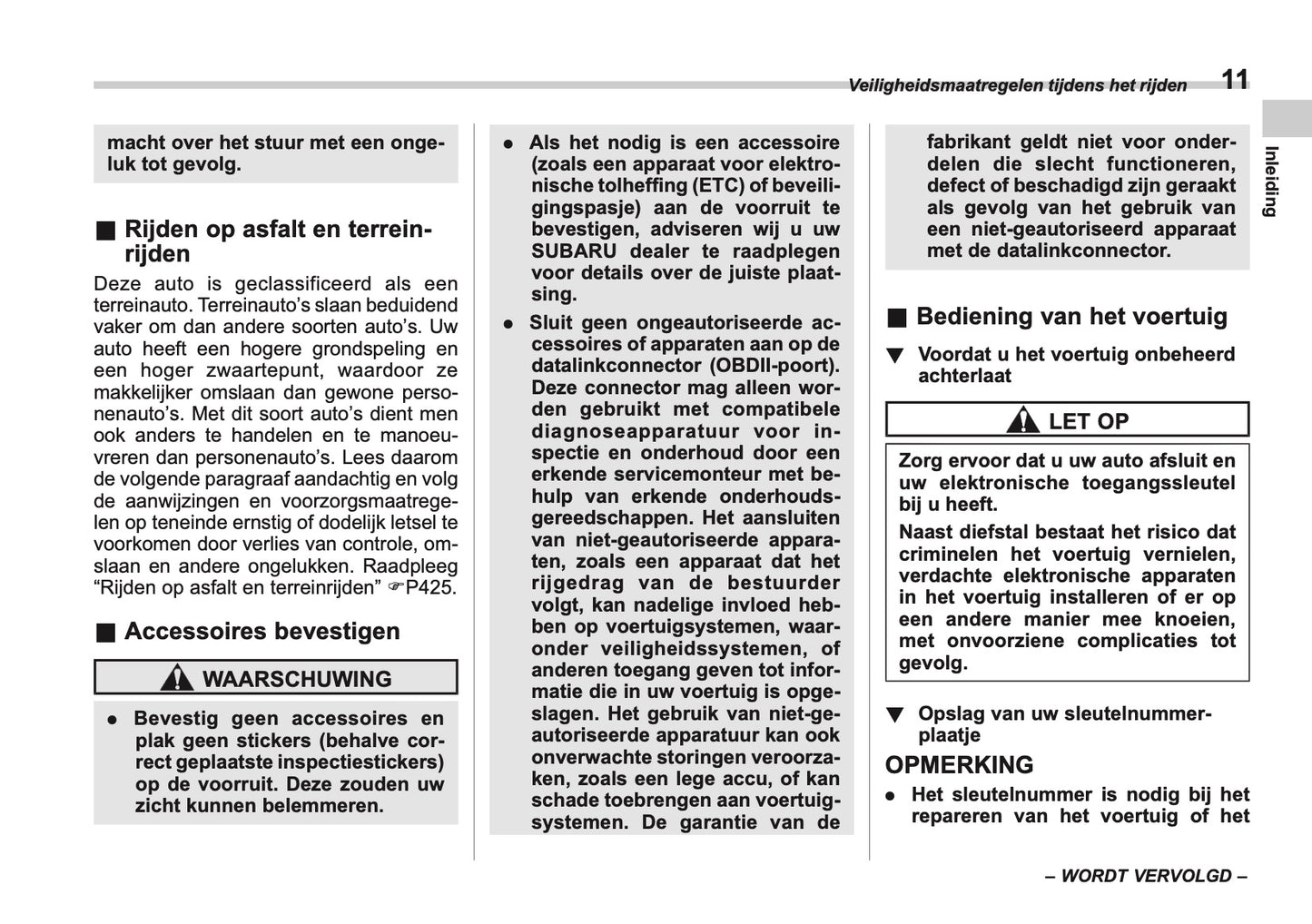 2025 Subaru Forester Gebruikershandleiding | Nederlands