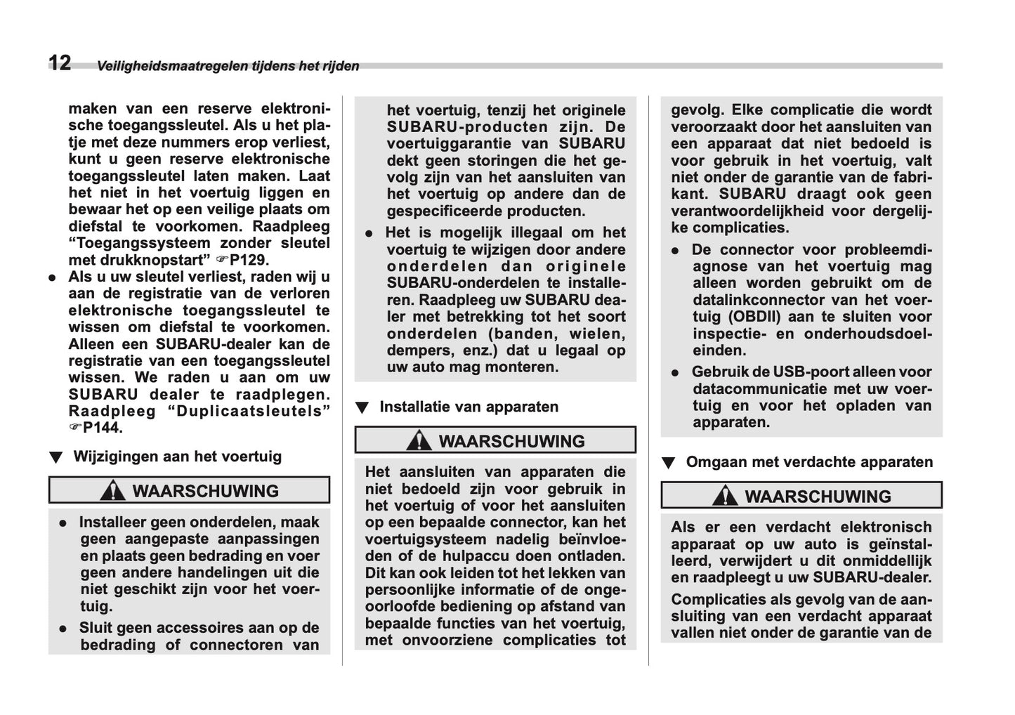 2025 Subaru Forester Gebruikershandleiding | Nederlands