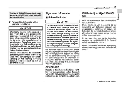 2025 Subaru Forester Gebruikershandleiding | Nederlands