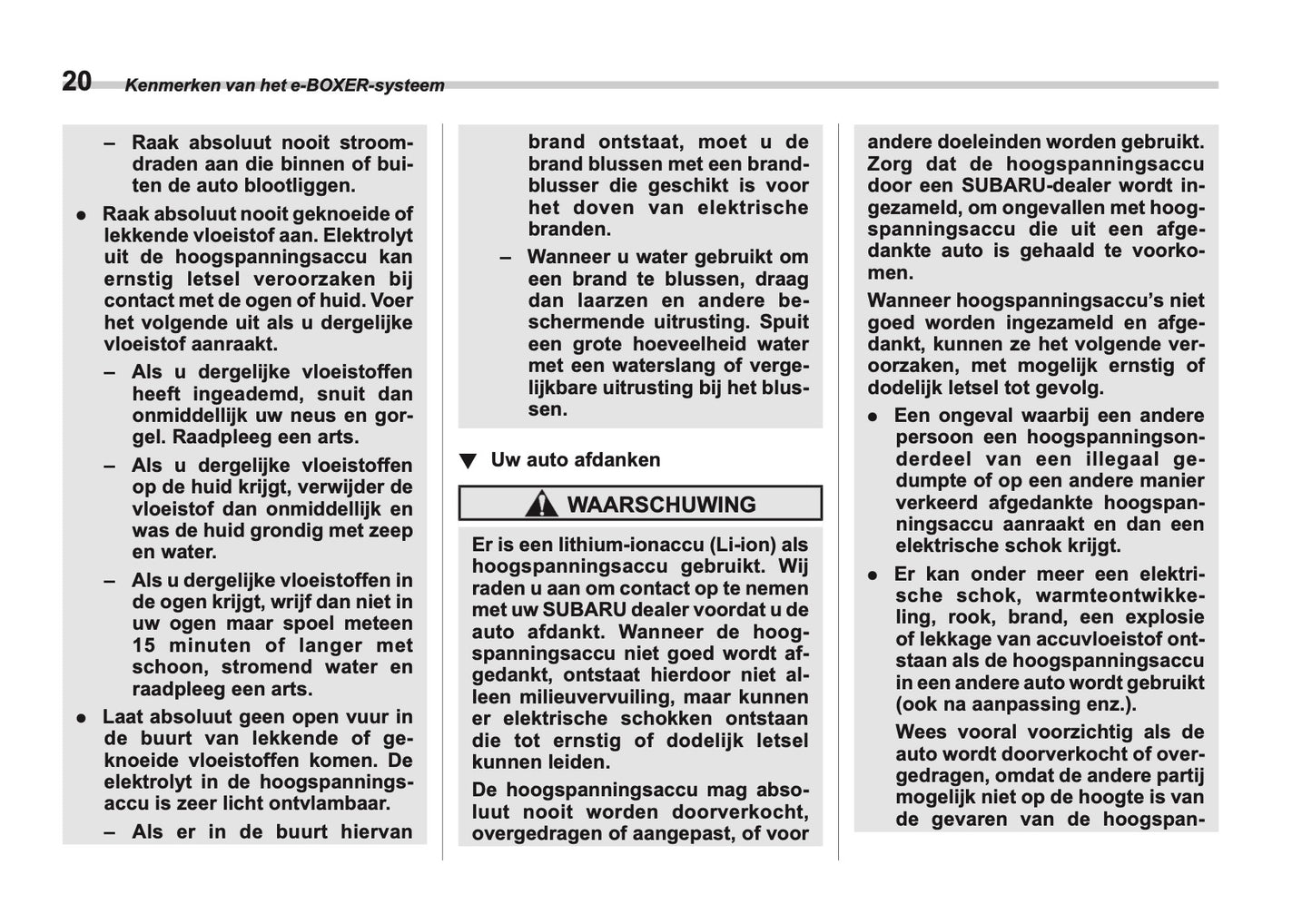2025 Subaru Forester Gebruikershandleiding | Nederlands