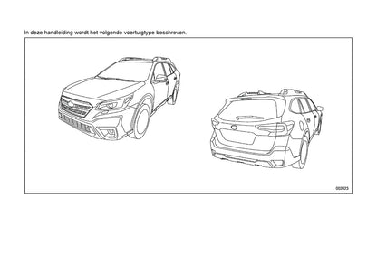 2022 Subaru Outback Gebruikershandleiding | Nederlands