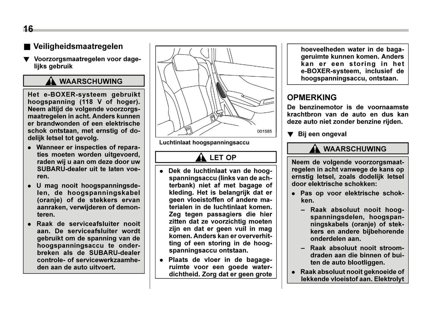 2024 Subaru XV e-BOXER Gebruikershandleiding | Nederlands