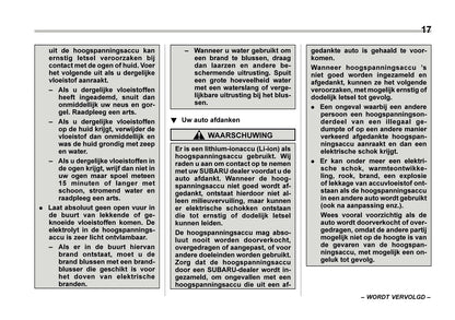 2024 Subaru XV e-BOXER Gebruikershandleiding | Nederlands