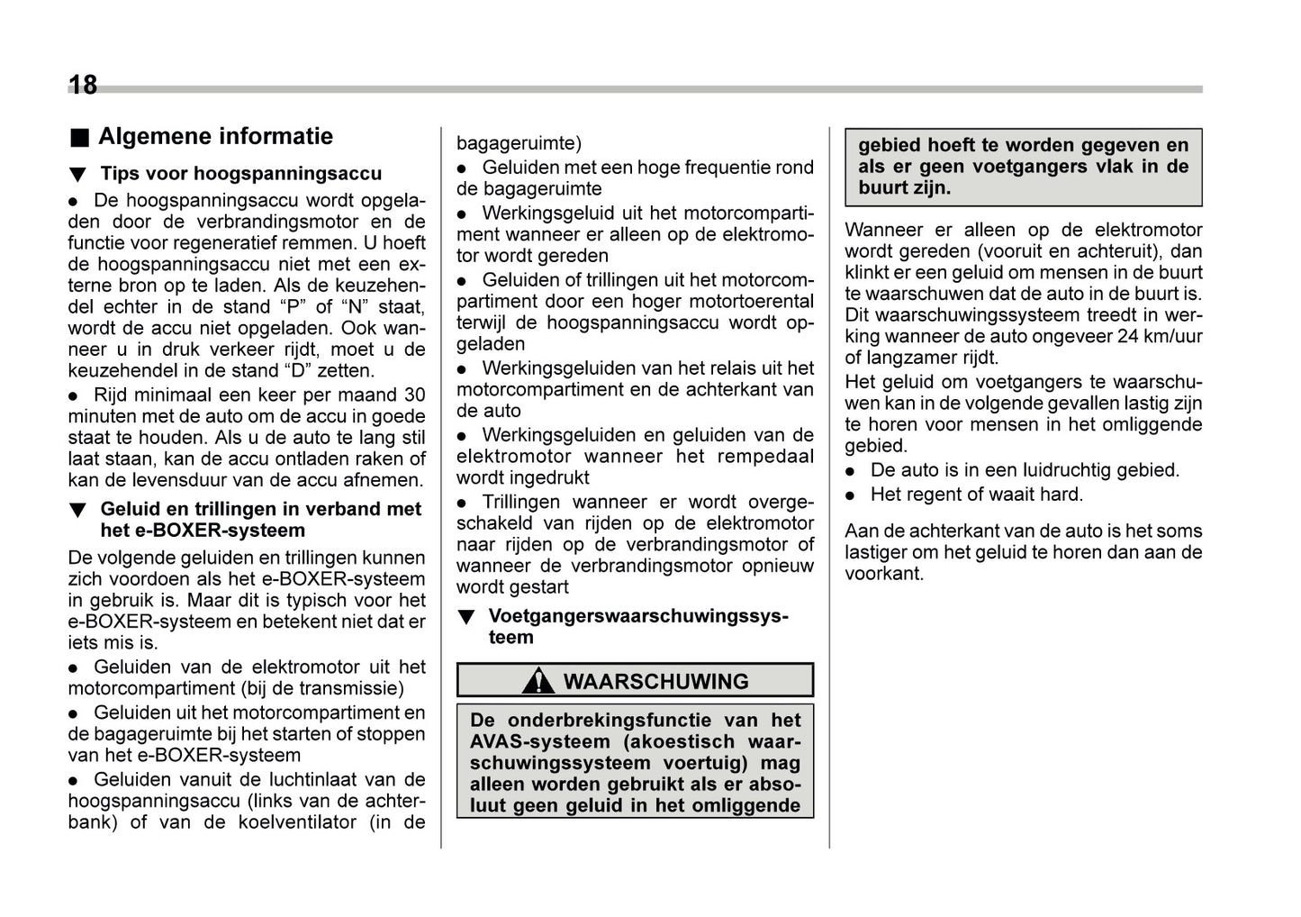 2024 Subaru XV e-BOXER Gebruikershandleiding | Nederlands