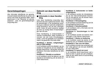 2024 Subaru XV e-BOXER Gebruikershandleiding | Nederlands