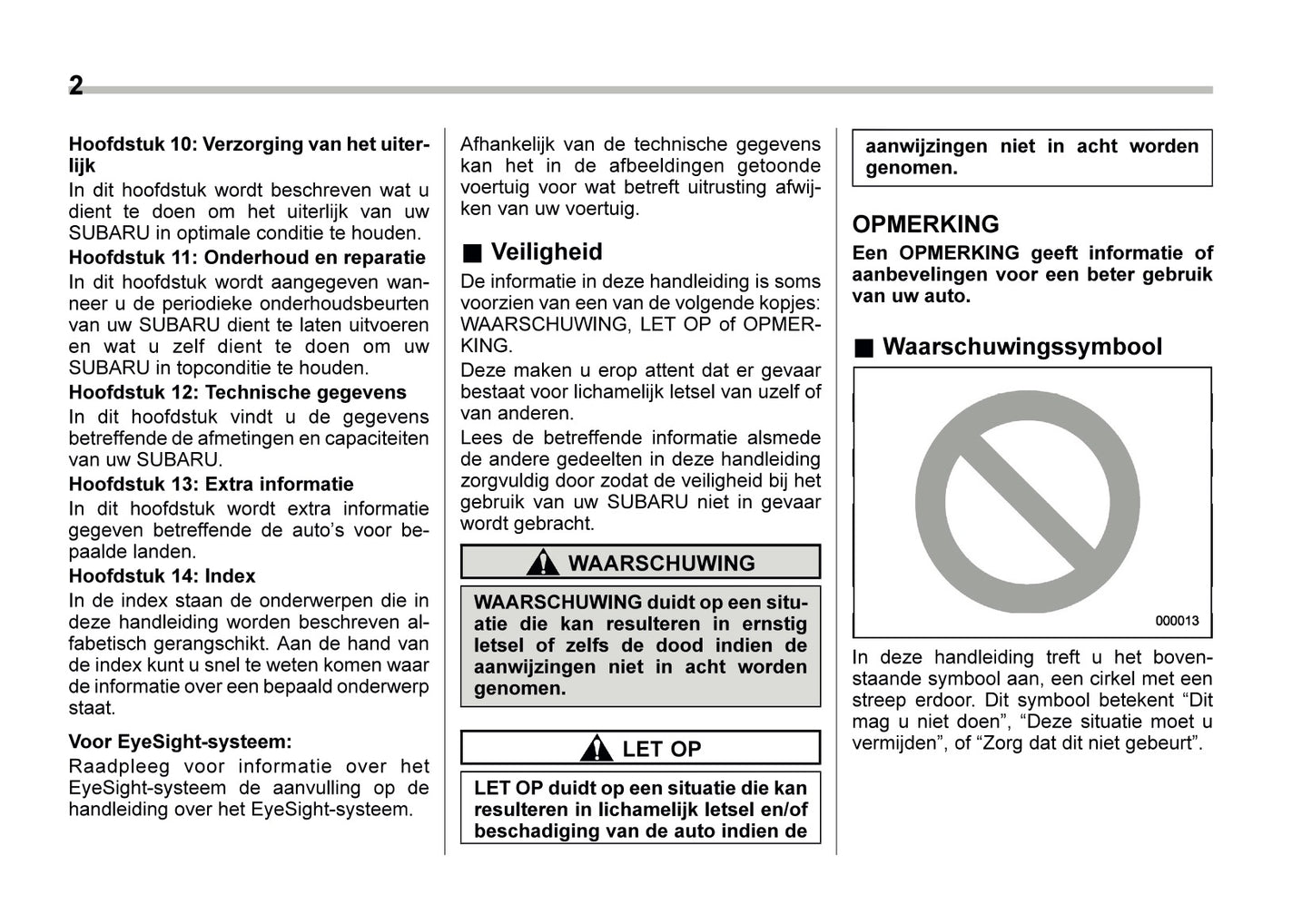 2024 Subaru XV e-BOXER Gebruikershandleiding | Nederlands