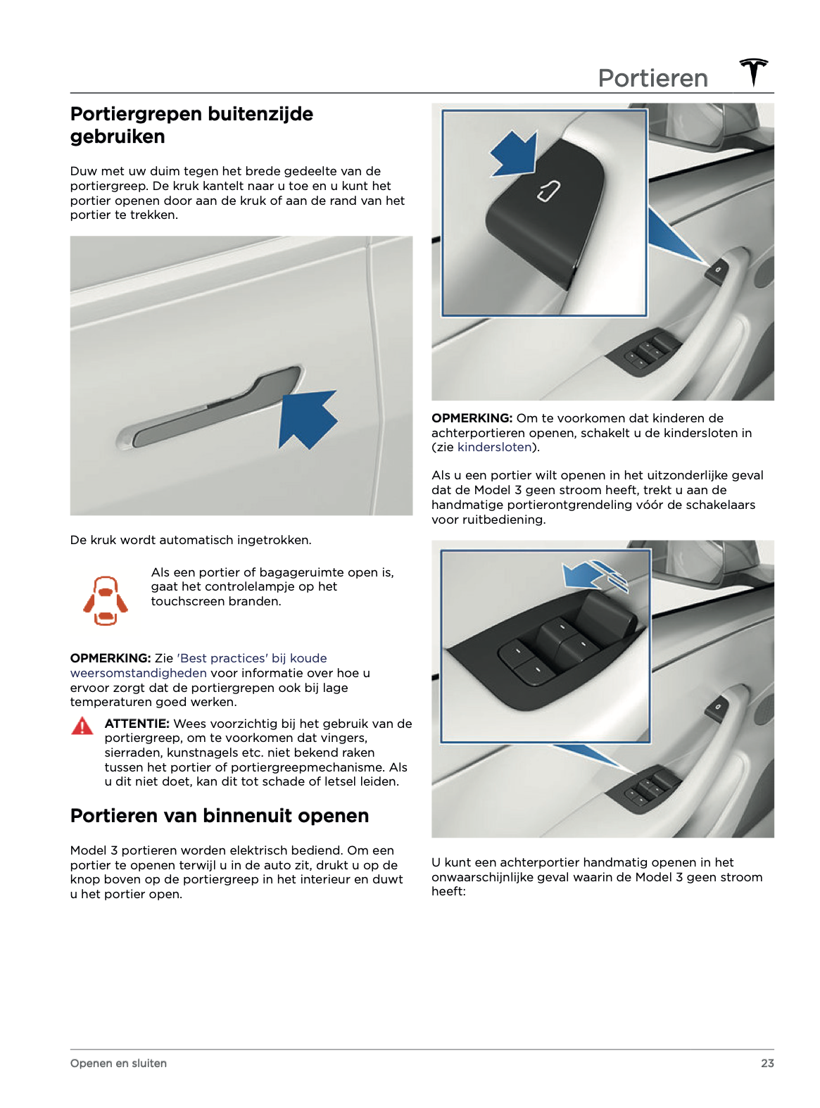 2023-2024 Tesla Model 3 Gebruikershandleiding | Nederlands