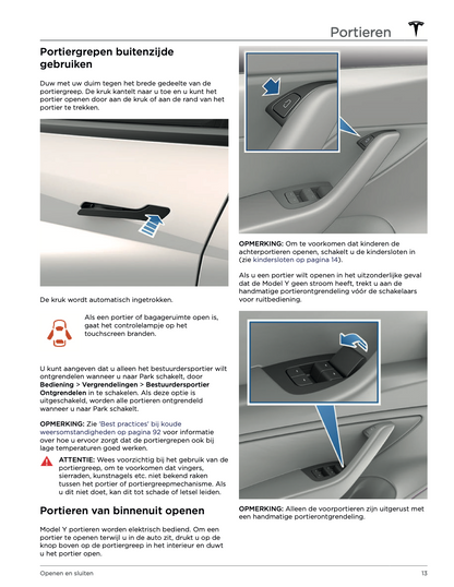 2022 Tesla Model Y Gebruikershandleiding | Nederlands