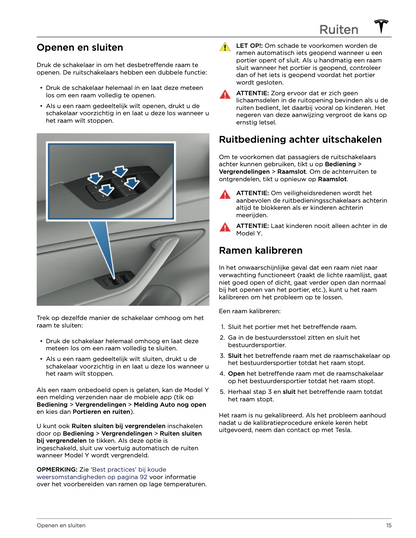 2022 Tesla Model Y Gebruikershandleiding | Nederlands