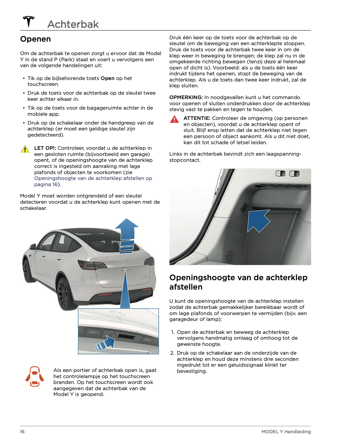 2022 Tesla Model Y Gebruikershandleiding | Nederlands