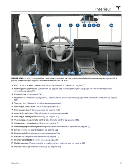 2022 Tesla Model Y Gebruikershandleiding | Nederlands