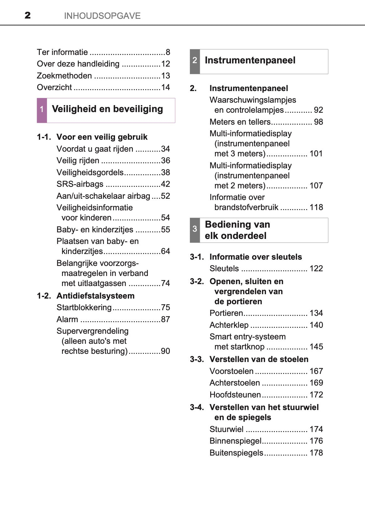 2016-2017 Toyota Auris Hybrid Touring Sports Owner's Manual | Dutch