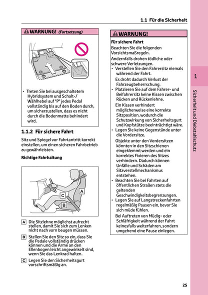 2025-2026 Toyota Aygo X Owner's Manual | German