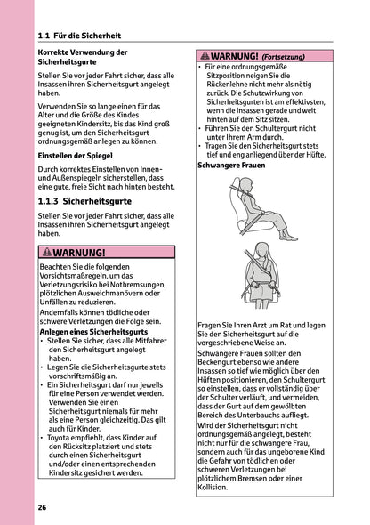 2025-2026 Toyota Aygo X Owner's Manual | German