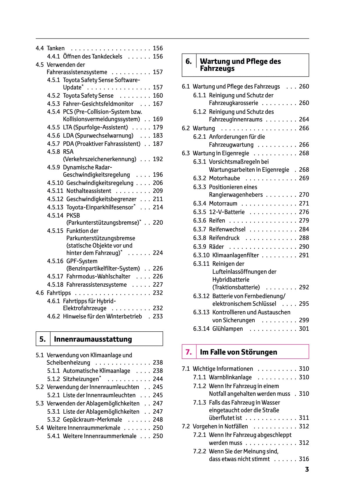 2025-2026 Toyota Aygo X Owner's Manual | German