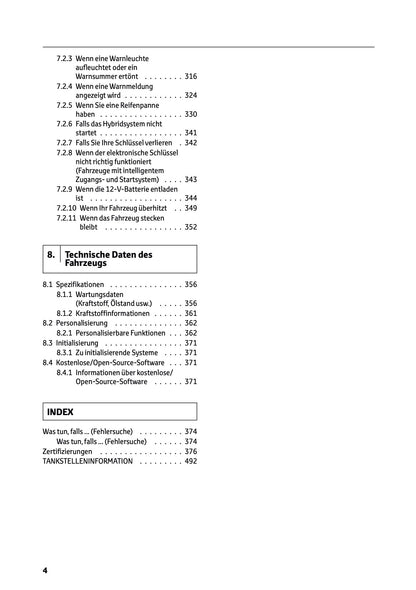 2025-2026 Toyota Aygo X Owner's Manual | German