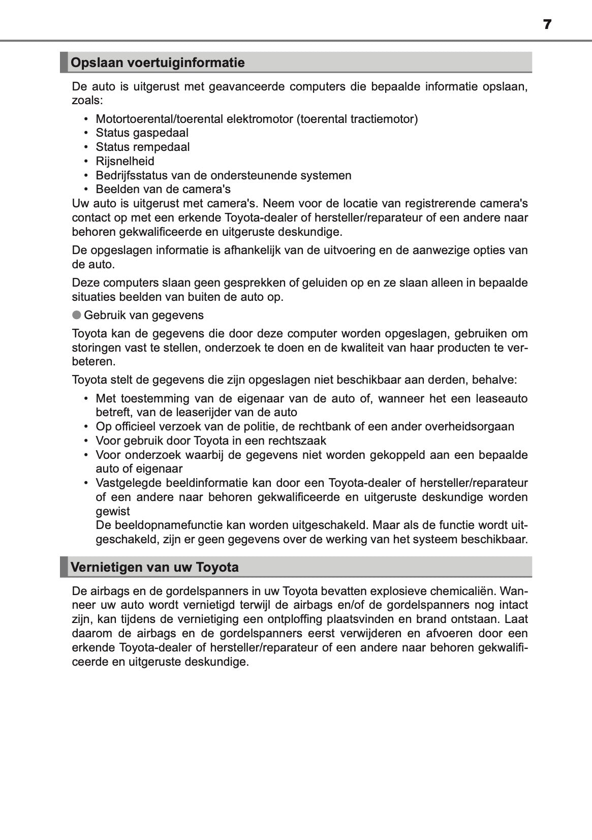 2020-2021 Toyota Aygo Gebruikershandleiding | Nederlands