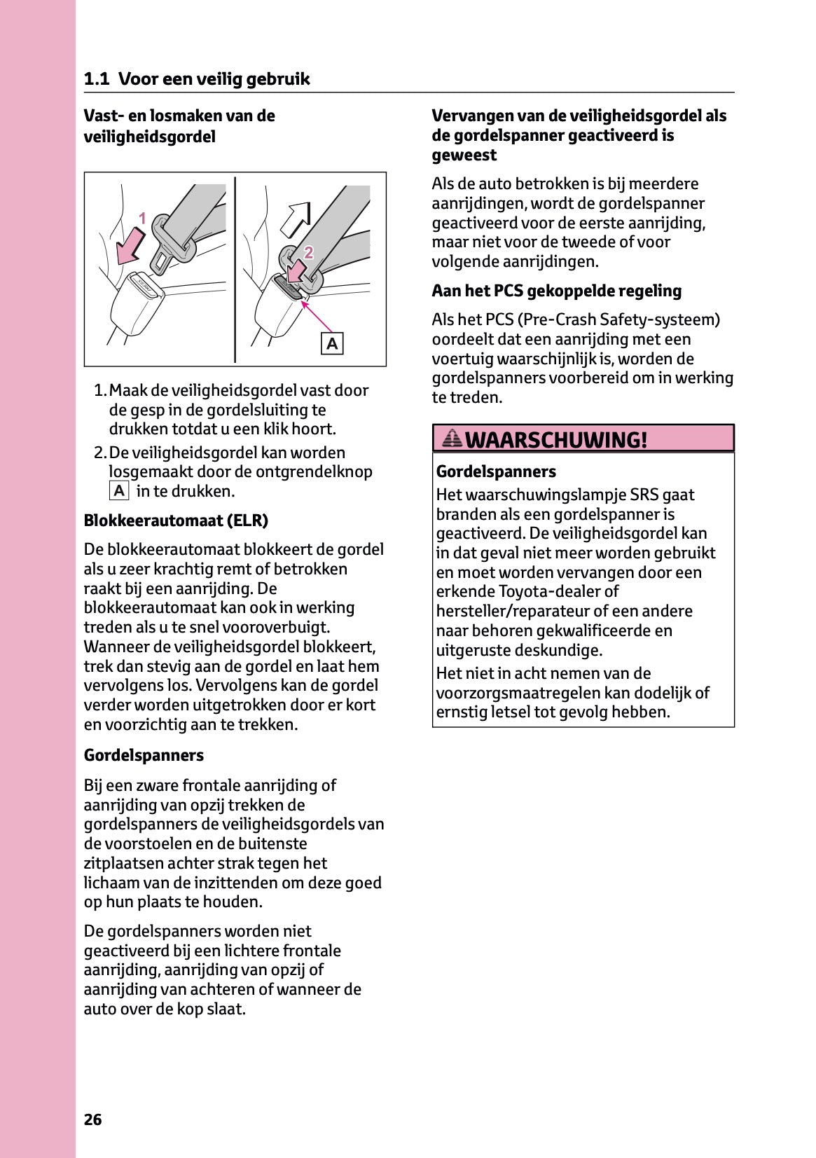 2025-2026 Toyota Aygo X Owner's Manual | Dutch