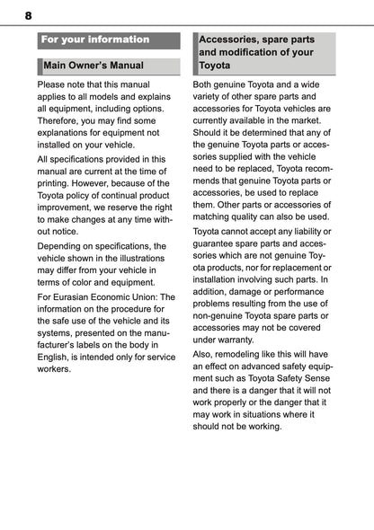 2025 Toyota bZ4X Owner's Manual | English