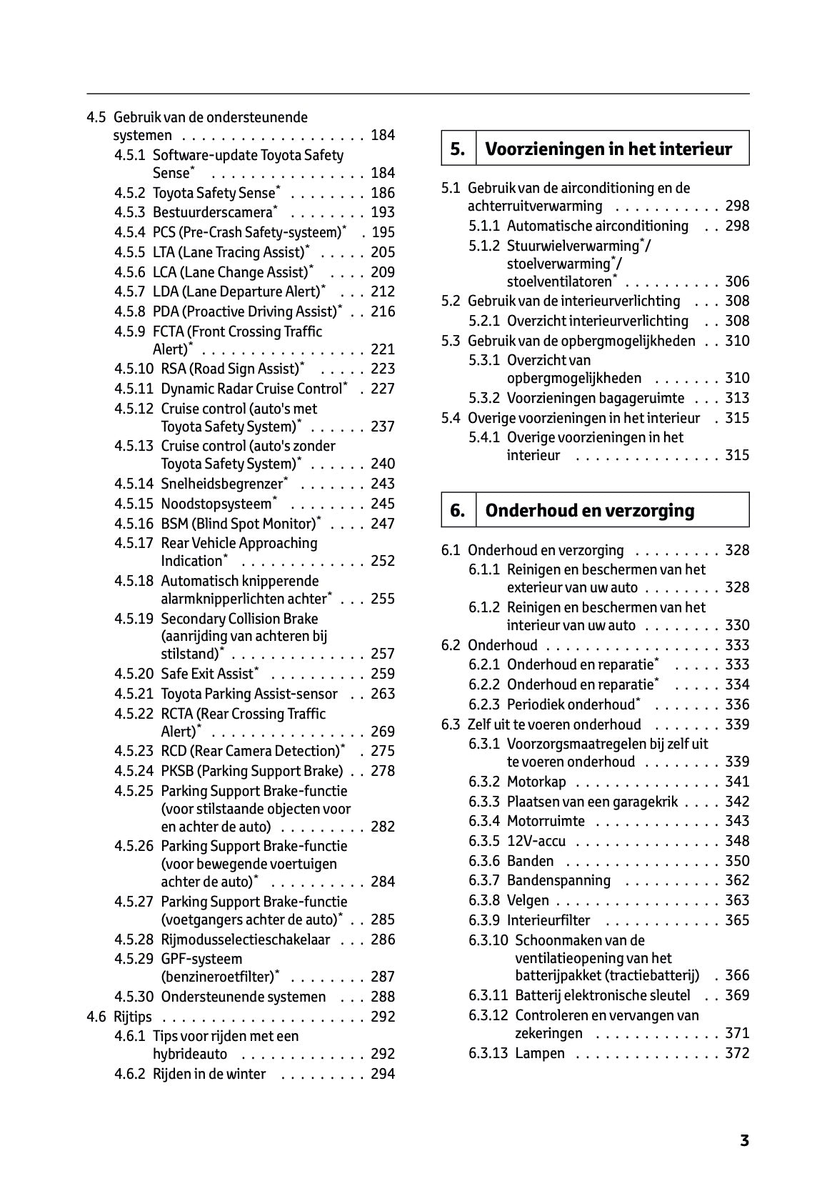 2025-2026 Toyota Camry Hybrid Owner's Manual | Dutch