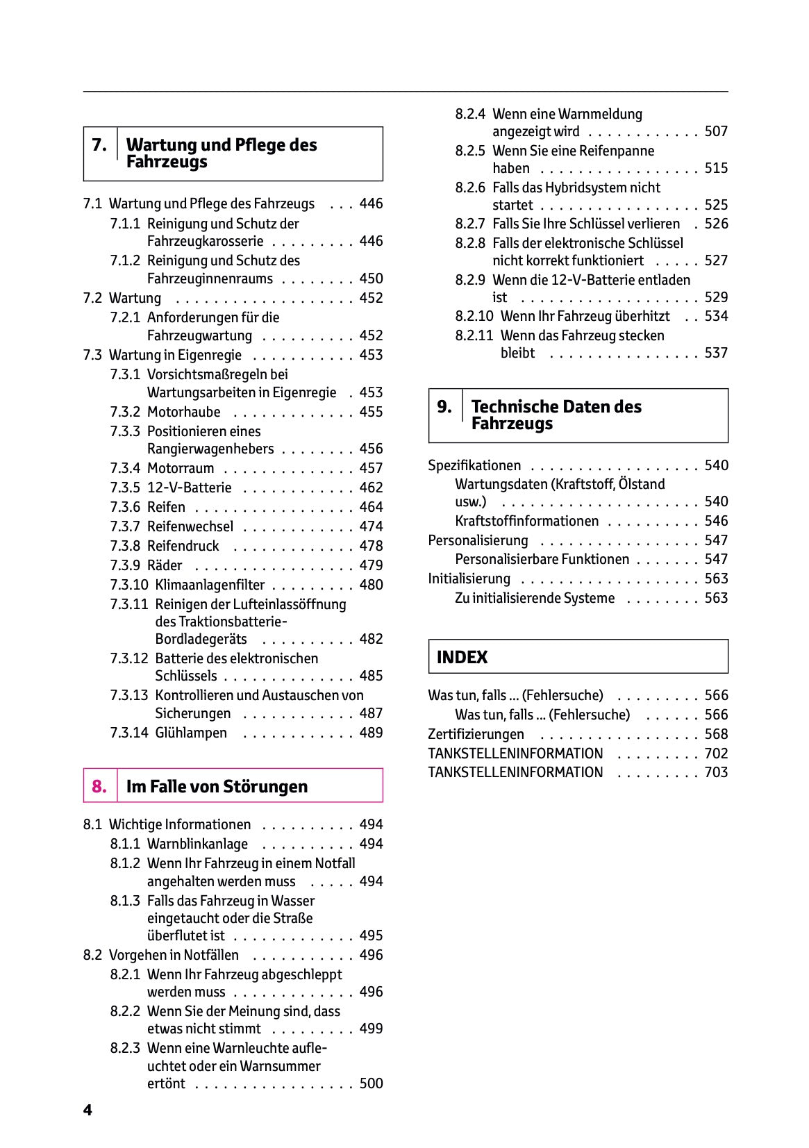 2025-2026 Toyota C-HR Plug-in-Hybrid Owner's Manual | German