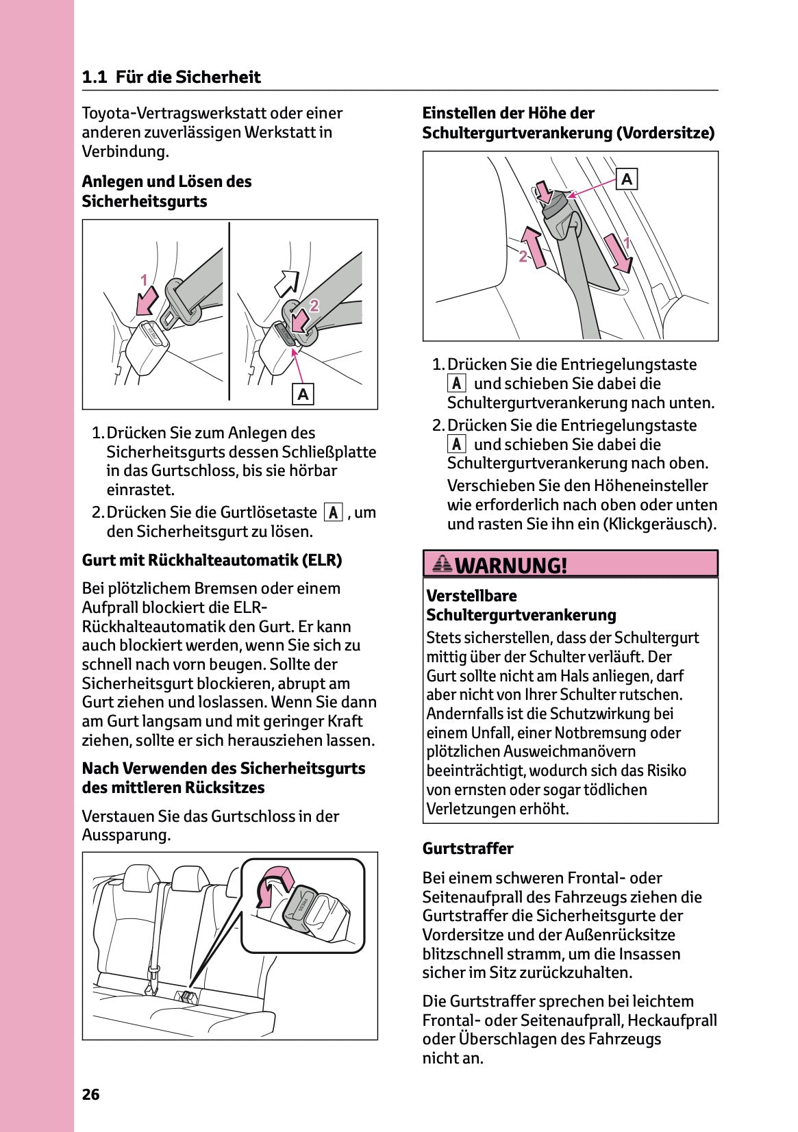 2026 Toyota C-HR Hybrid Owner's Manual | German
