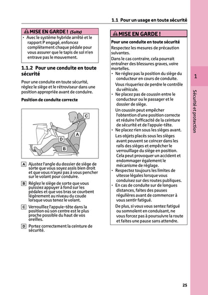 2025-2026 Toyota C-HR Plug-in-Hybrid Owner's Manual | French