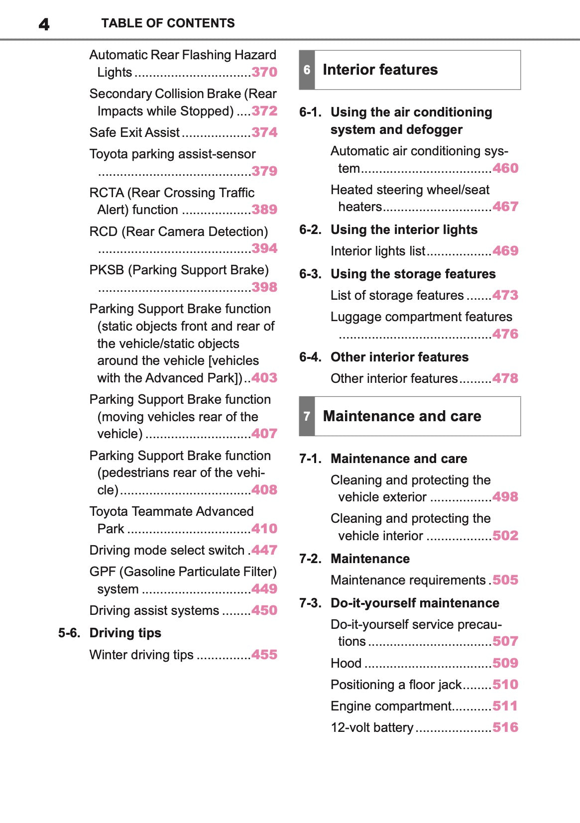 2025-2026 Toyota C-HR Plug-in-Hybrid Owner's Manual | English