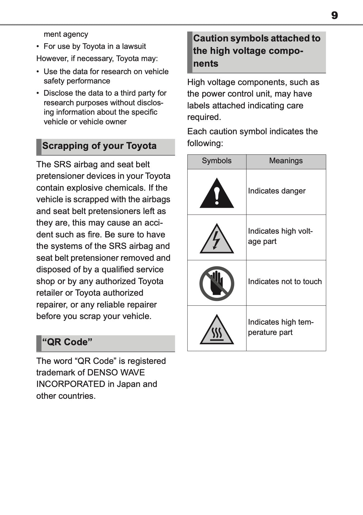 2025-2026 Toyota C-HR Plug-in-Hybrid Owner's Manual | English