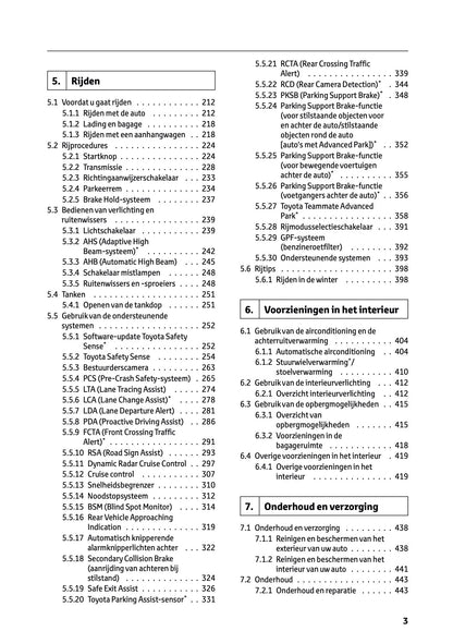 2025-2026 Toyota C-HR Plug-in-Hybrid Owner's Manual | Dutch