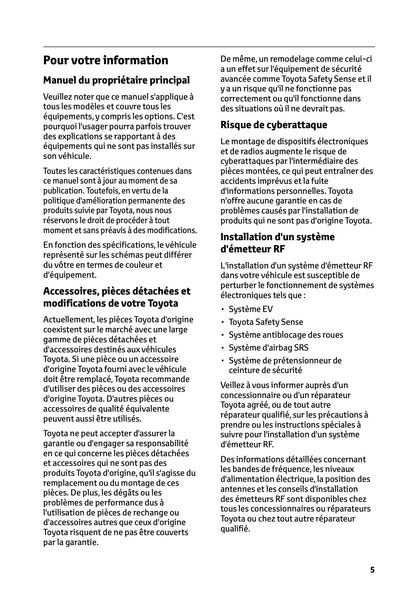 2026 Toyota C-HR+ Owner's Manual | French