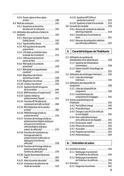 2025 Toyota Corolla Cross Hybrid Owner's Manual | French
