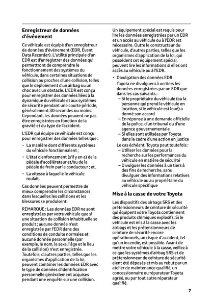 2025 Toyota Corolla Cross Hybrid Owner's Manual | French