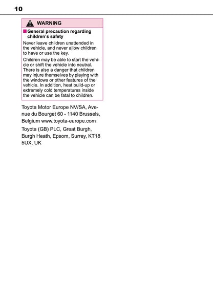 2025 Toyota Corolla Cross Hybrid Owner's Manual | English