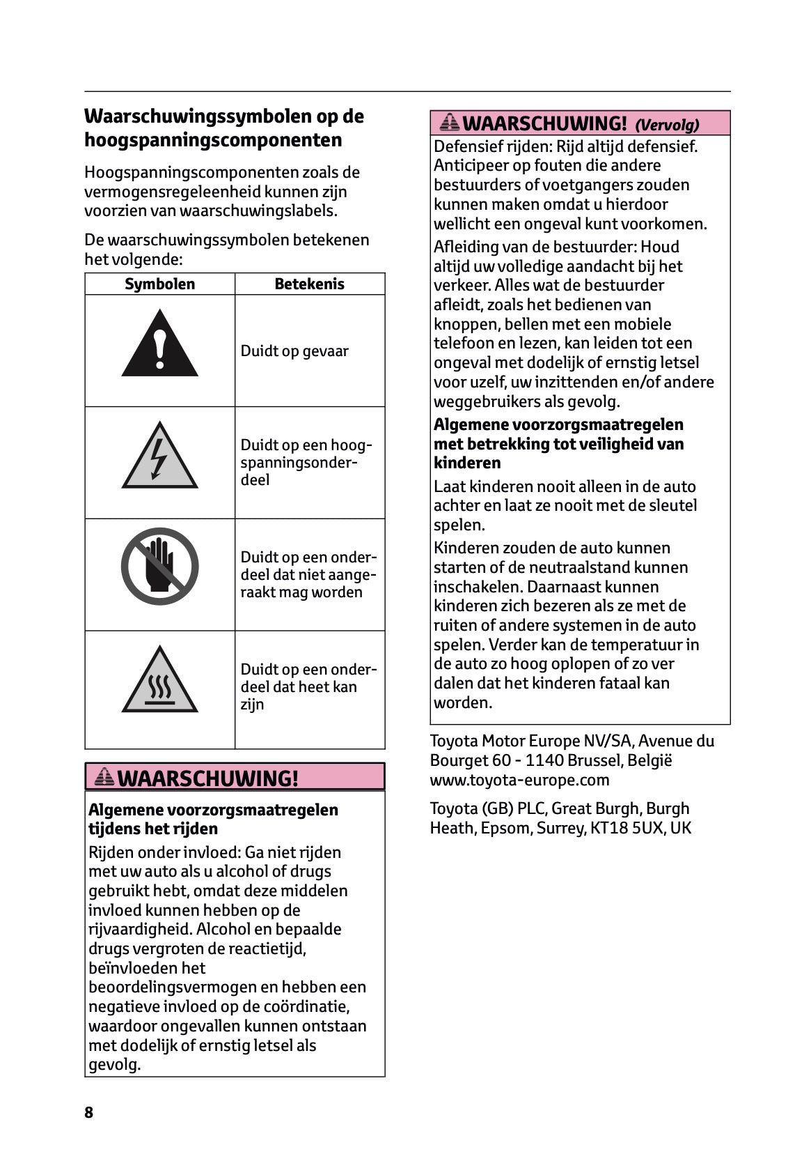 2025 Toyota Corolla Cross Hybrid Gebruikershandleiding | Nederlands