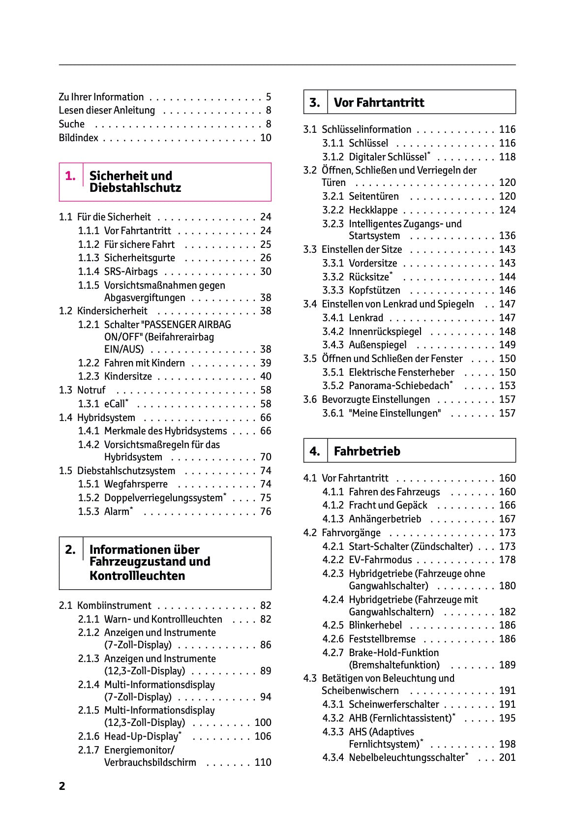 2025 Toyota Corolla Hybrid Hatchback/Touring Sports Owner's Manual | German