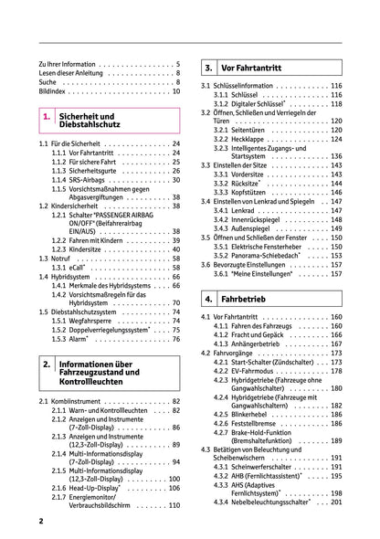 2025 Toyota Corolla Hybrid Hatchback/Touring Sports Owner's Manual | German