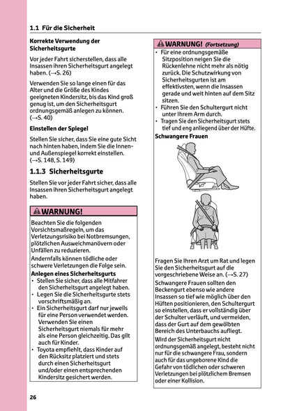 2025 Toyota Corolla Hybrid Hatchback/Touring Sports Owner's Manual | German