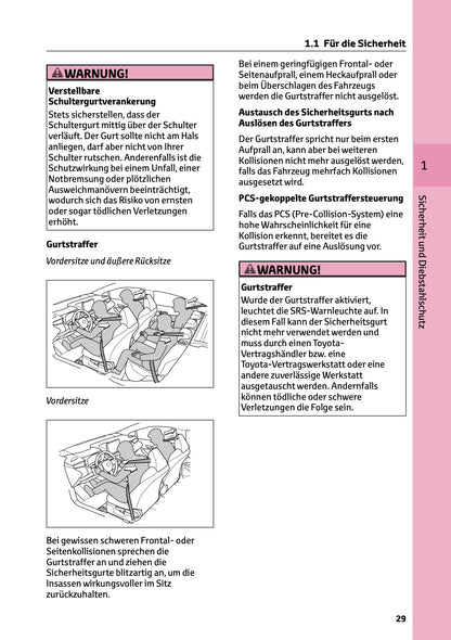 2025 Toyota Corolla Hybrid Hatchback/Touring Sports Owner's Manual | German
