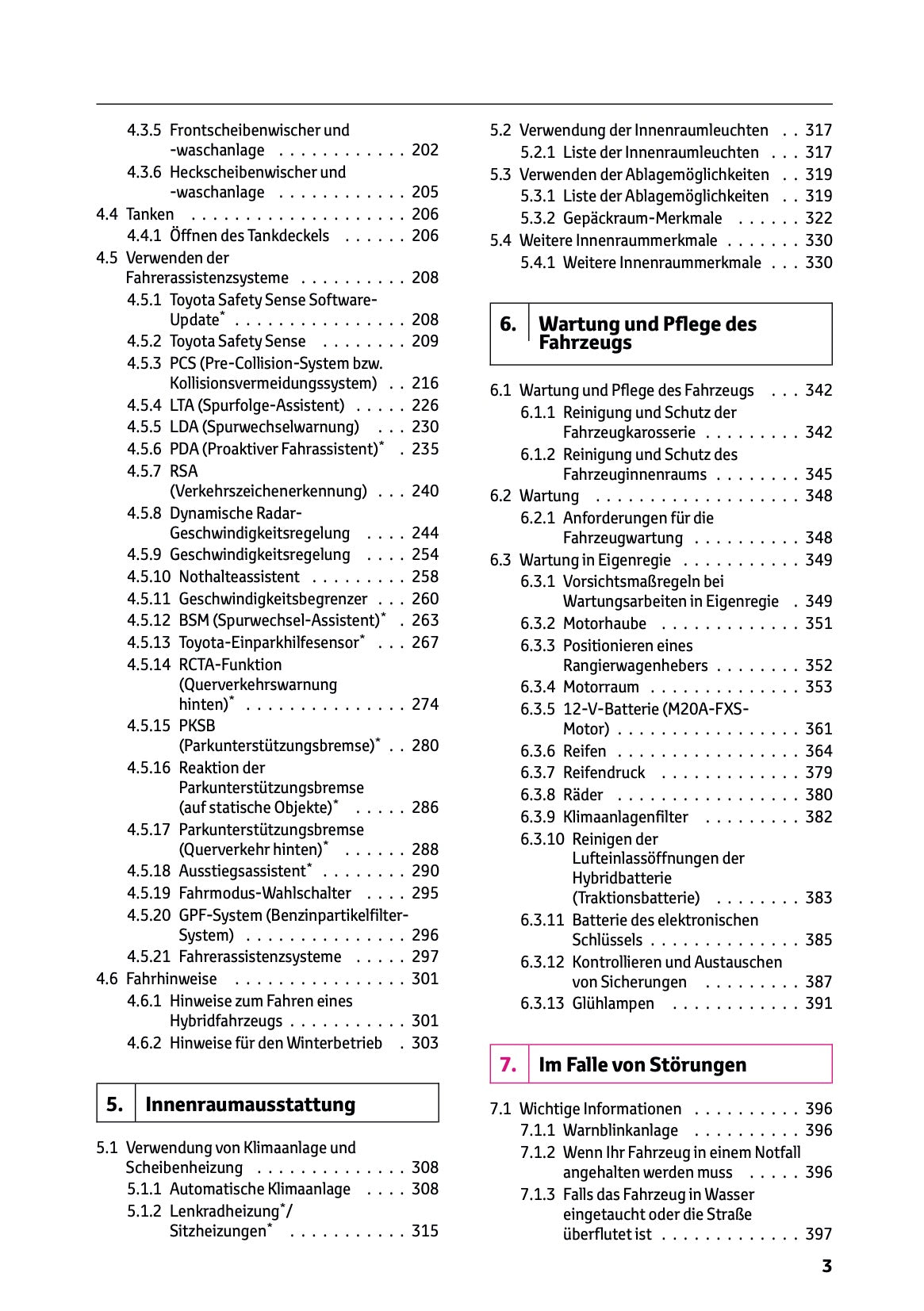 2025 Toyota Corolla Hybrid Hatchback/Touring Sports Owner's Manual | German