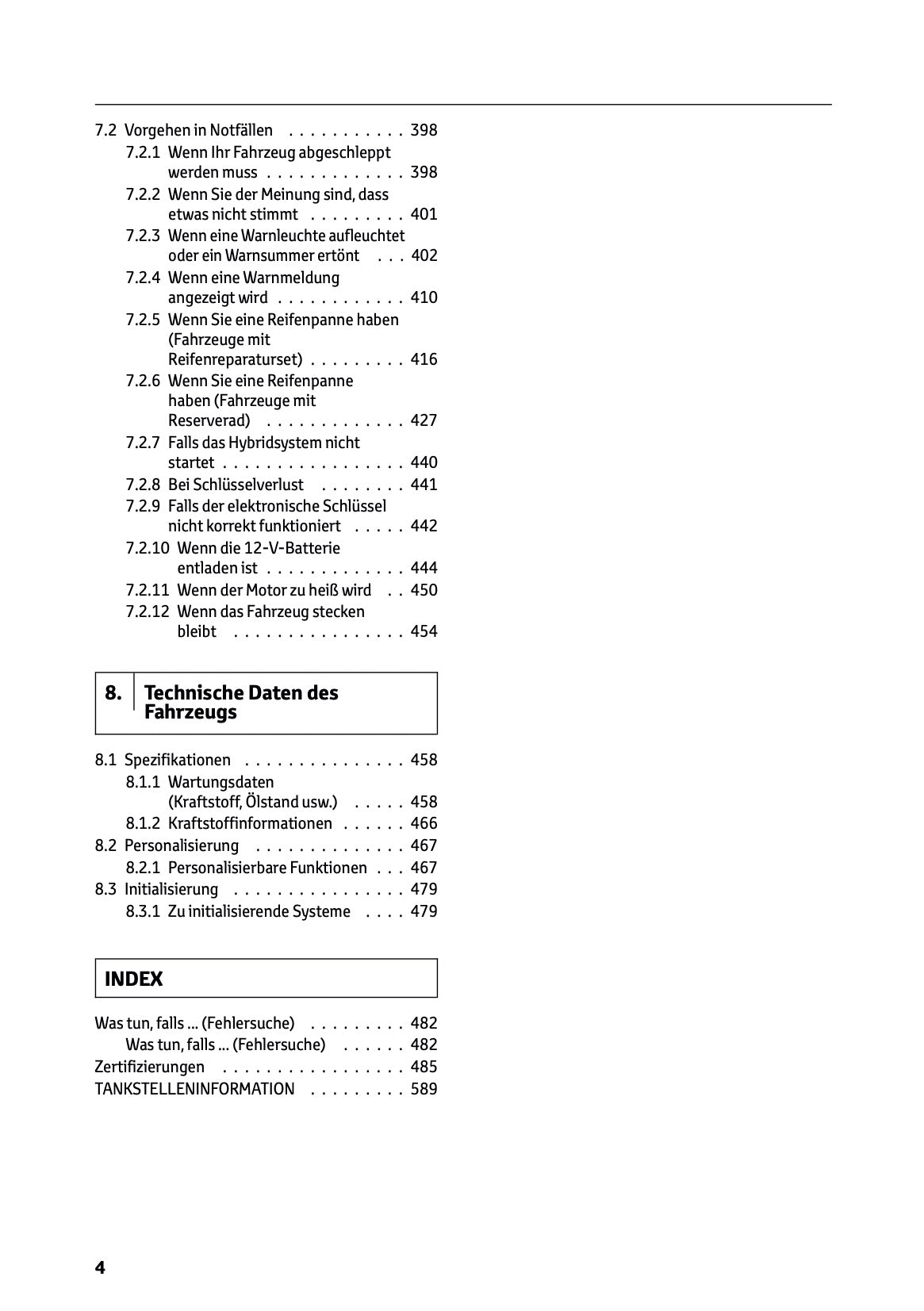 2025 Toyota Corolla Hybrid Hatchback/Touring Sports Owner's Manual | German