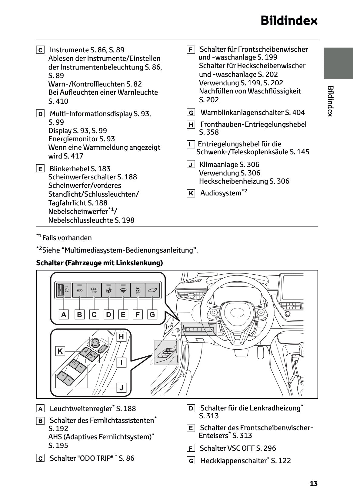 2026 Toyota Corolla Hybrid Hatchback/Touring Sports Owner's Manual | German