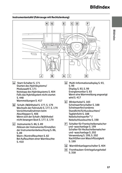 2026 Toyota Corolla Hybrid Hatchback/Touring Sports Owner's Manual | German