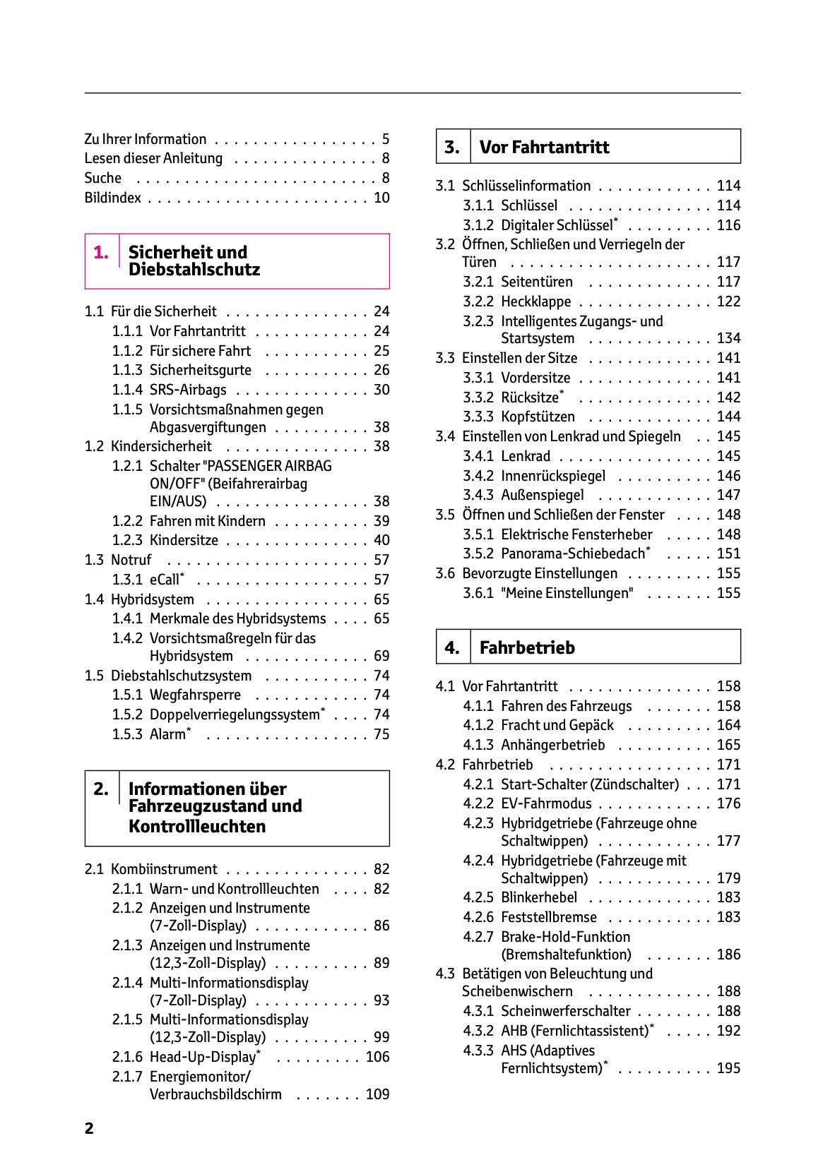 2026 Toyota Corolla Hybrid Hatchback/Touring Sports Owner's Manual | German