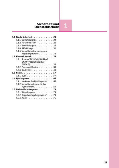 2026 Toyota Corolla Hybrid Hatchback/Touring Sports Owner's Manual | German