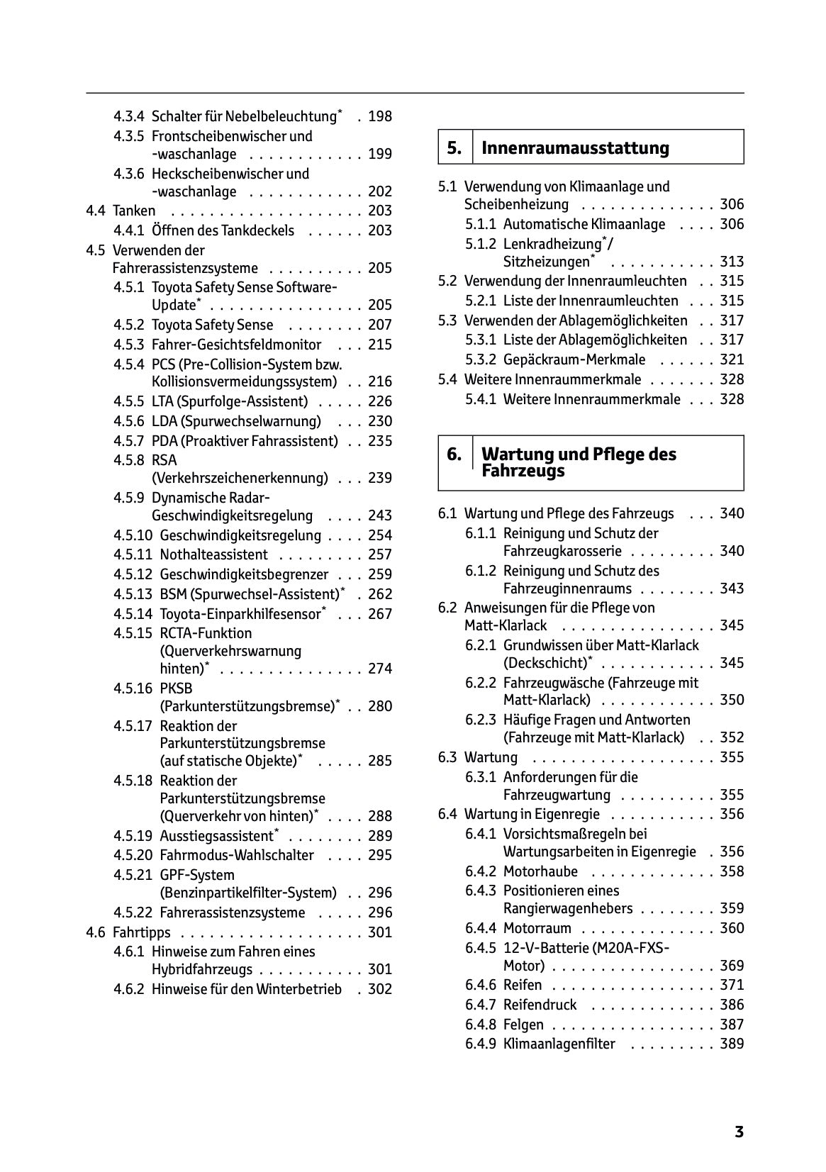 2026 Toyota Corolla Hybrid Hatchback/Touring Sports Owner's Manual | German