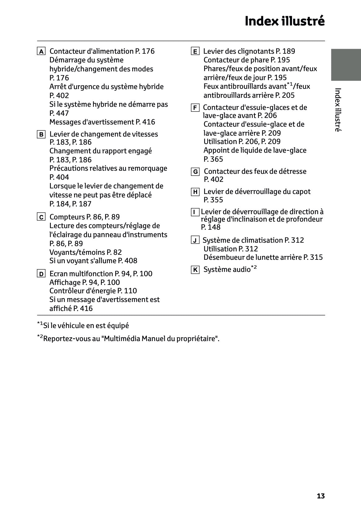 2025 Toyota Corolla Hybrid Hatchback/Touring Sports Manuel du propriétaire | Français
