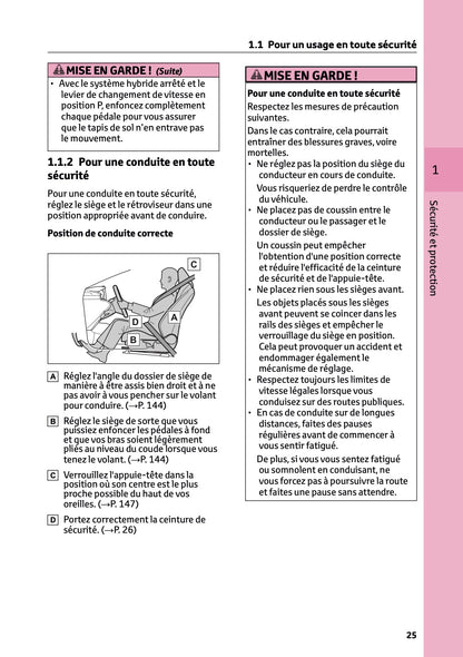 2025 Toyota Corolla Hybrid Hatchback/Touring Sports Manuel du propriétaire | Français