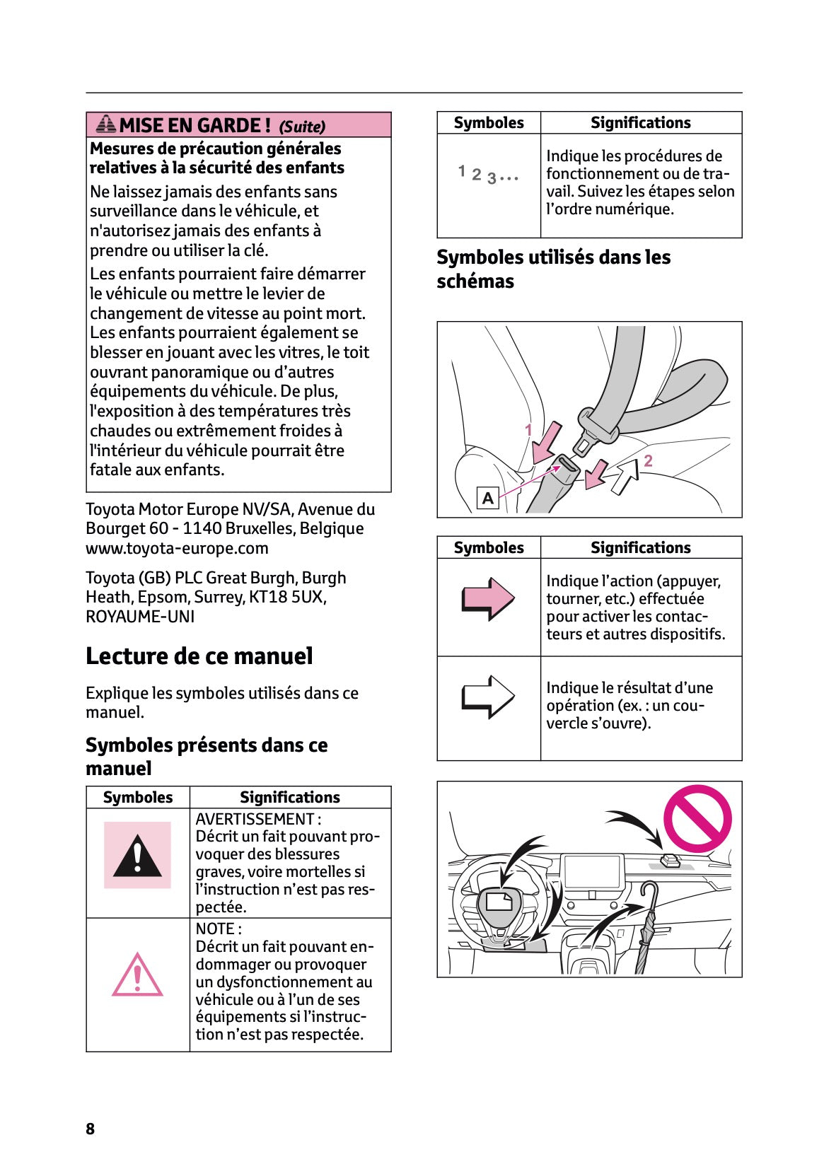 2025 Toyota Corolla Hybrid Hatchback/Touring Sports Manuel du propriétaire | Français